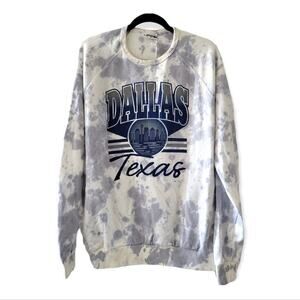Dallas Texas by Where I'm From tie dye crewneck sweatshirt Size L